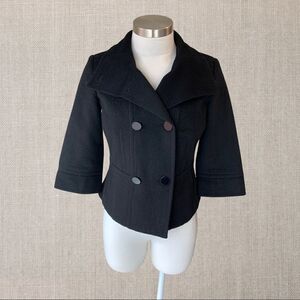 RW&CO Wool Slight Cropped Peacoat